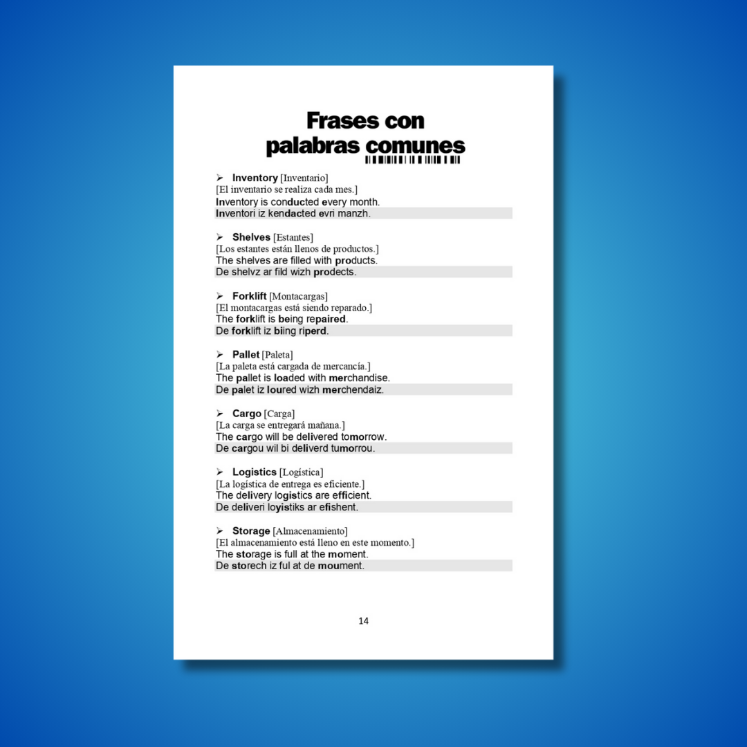 Vocabulario Warehouse / Bodega - Imagen 3