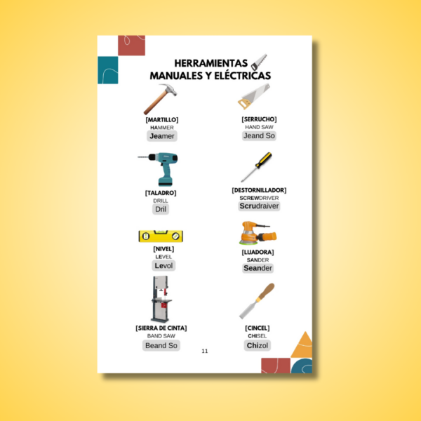 Vocabulario Carpintería - Imagen 2